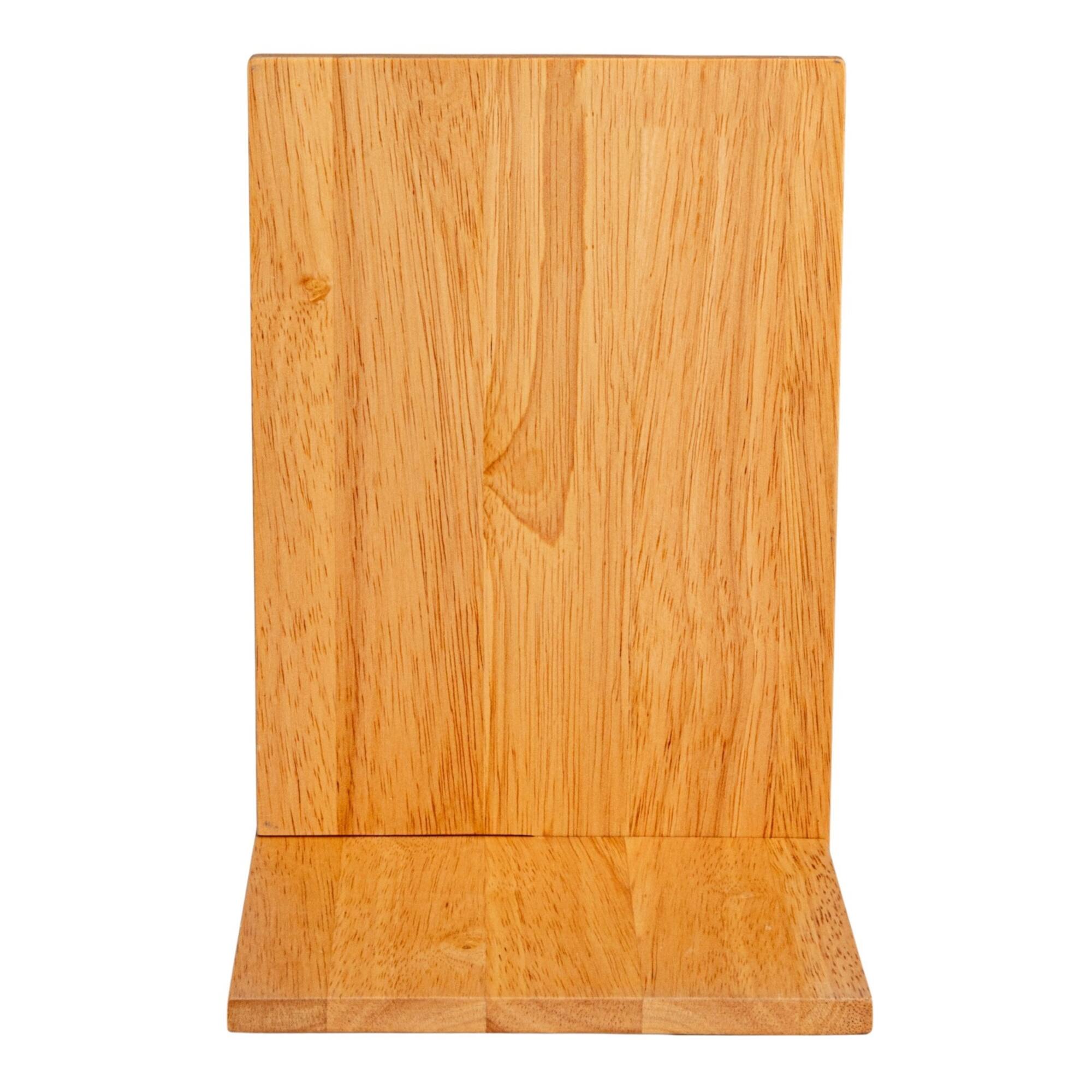Hello Honey® 9.75" Natural Rubberwood Reflections Desk Mirror